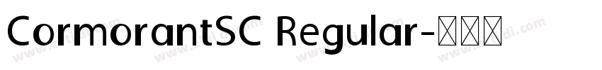 CormorantSC Regular字体转换